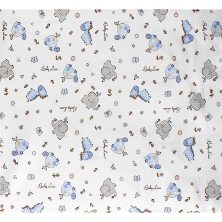 Πάνα Φανέλα bebe Nemo 31 80X80 White 100% Cotton Flannel