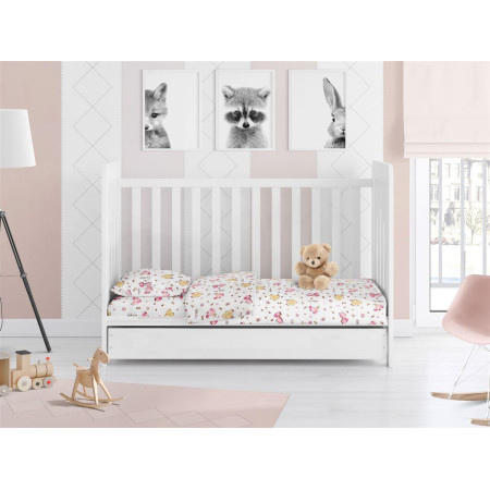Παπλωματοθήκη Εμπριμέ bebe Nemo 31 120X160 White 100% Cotton Flannel