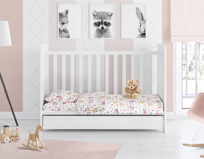 Παπλωματοθήκη Εμπριμέ bebe Nemo 31 120X160 White 100% Cotton Flannel
