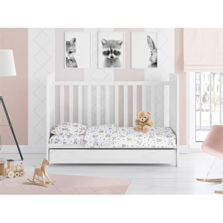 Παπλωματοθήκη Εμπριμέ bebe Nemo 31 120X160 White 100% Cotton Flannel