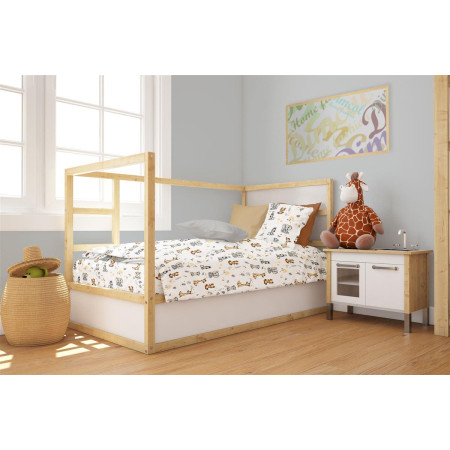 Παπλωματοθήκη Εμπριμέ bebe Nemo 31 120X160 White 100% Cotton Flannel