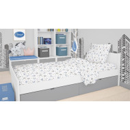 Παπλωματοθήκη Εμπριμέ kids Nemo 31 160X240 White 100% Cotton Flannel