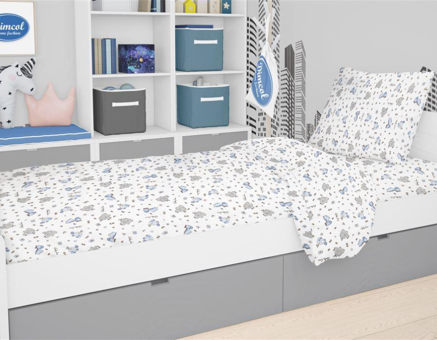 Παπλωματοθήκη Εμπριμέ kids Nemo 31 160X240 White 100% Cotton Flannel