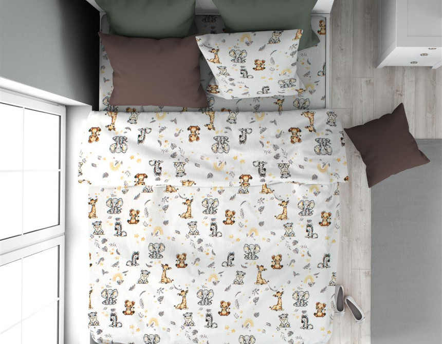 Παπλωματοθήκη Εμπριμέ kids Nemo 31 160X240 White 100% Cotton Flannel