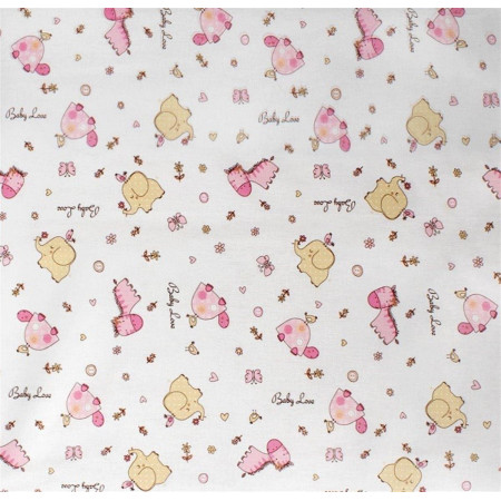 Σεντονάκι Λίκνου bebe Nemo 31 80X110 White 100% Cotton Flannel