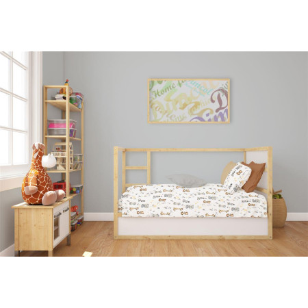 Σεντόνια Εμπριμέ Σετ 3 τεμ bebe Nemo 31 120X160 White 100% Cotton Flannel
