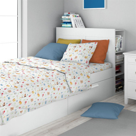 Σεντόνια Εμπριμέ Σετ 3 τεμ kids Nemo 31 160X240 White 100% Cotton Flannel