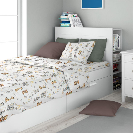 Σεντόνια Εμπριμέ Σετ 3 τεμ kids Nemo 31 160X240 White 100% Cotton Flannel