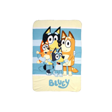 Κουβέρτα Fleece BBC Studios Bluey 55 100X140 Blue 100% Polyester