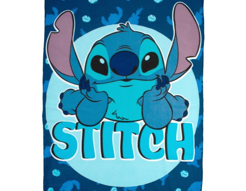 Κουβέρτα Fleece Disney Home Stitch 18 100X140 Blue 100% Polyester