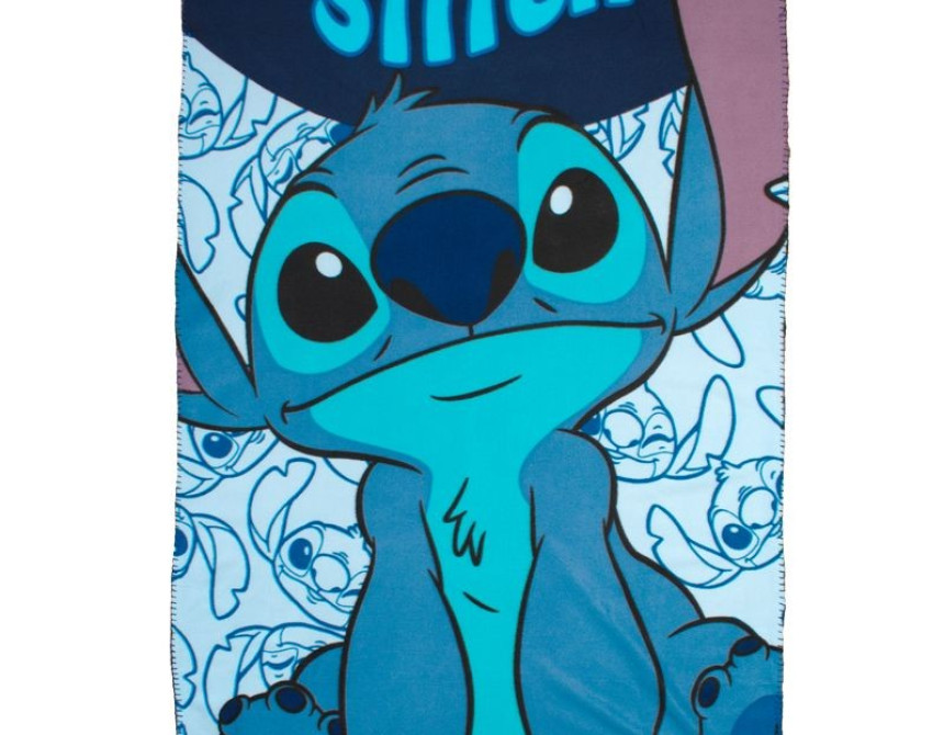 Κουβέρτα Fleece Disney Home Stitch 70 100X140 Sky Blue 100% Polyester