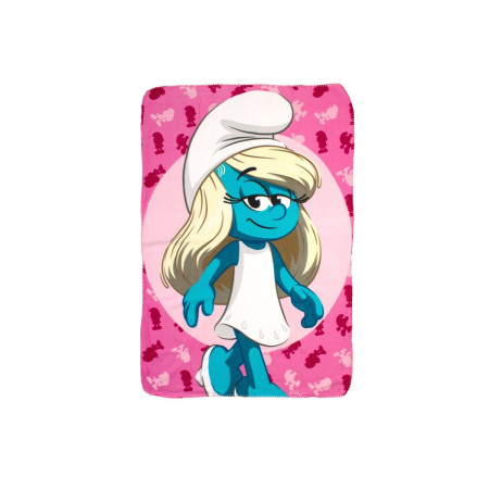 Κουβέρτα Fleece Peyo Smurfs 12 100X140 Pink 100% Polyester