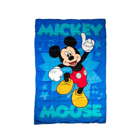 Κουβερτοπάπλωμα Flannel-Sherpa Disney Home Mickey 16 160X250 Blue 100% Polyester