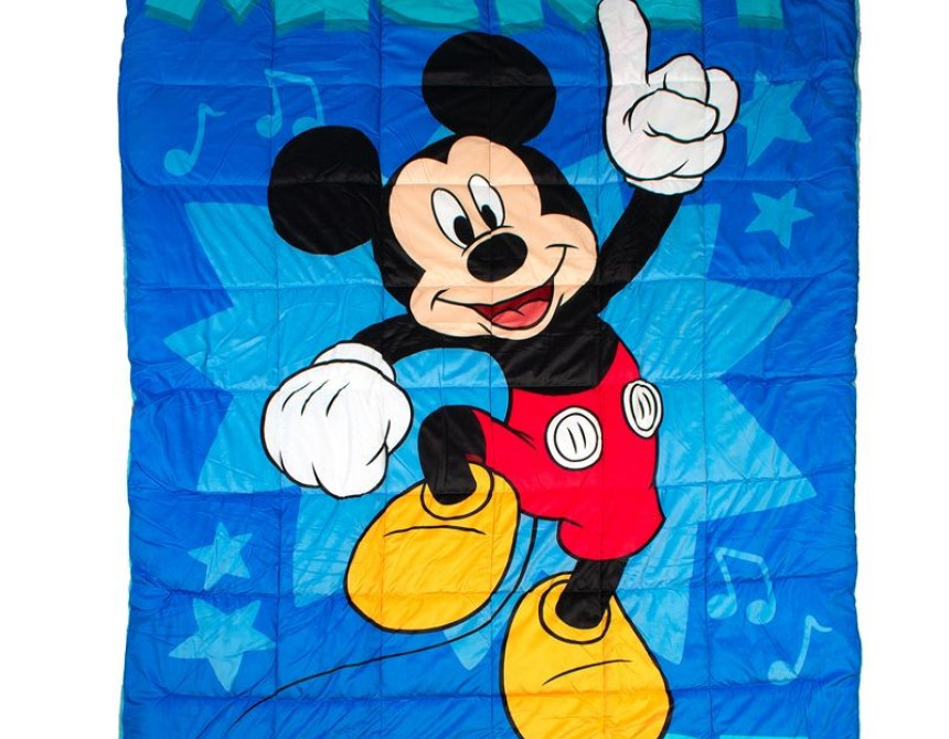 Κουβερτοπάπλωμα Flannel-Sherpa Disney Home Mickey 16 160X250 Blue 100% Polyester
