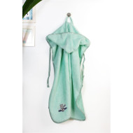 Κάπα Με Κέντημα bebe Aviator 186 75X85 Mint 100% Cotton