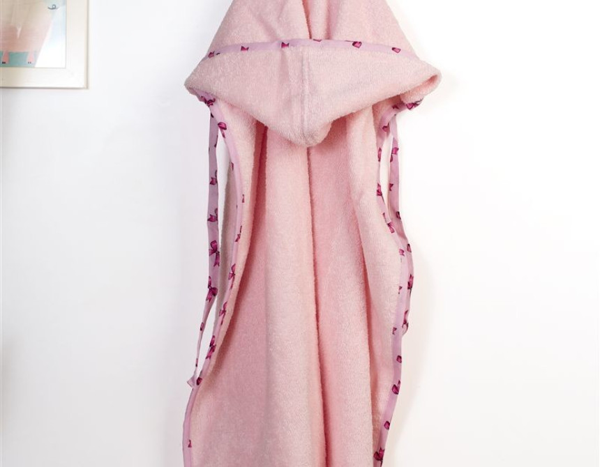 Κάπα Με Κέντημα bebe Unicorn 187 75X85 Pink 100% Cotton