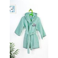 Μπουρνούζι Με Κέντημα kids Aviator 186 Size: 02 Mint 100% Cotton