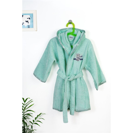 Μπουρνούζι Με Κέντημα kids Aviator 186 Size: 04 Mint 100% Cotton