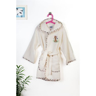 Μπουρνούζι Με Κέντημα kids Giraffe 173 Size: 04 Ecru-Multi 100% Cotton