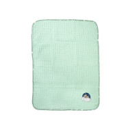 Κουβέρτα Πικέ Με Κέντημα bebe Cloudy Bear 178 80X110 Mint 100% Cotton