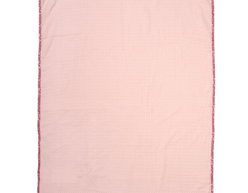 Κουβέρτα Πικέ Με Κέντημα bebe Giraffe 171 100X160 Pink 100% Cotton