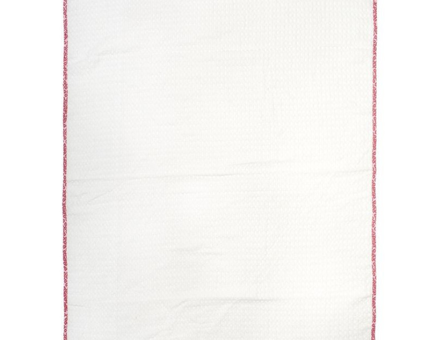 Κουβέρτα Πικέ Με Κέντημα bebe Giraffe 172 80X110 White-Pink 100% Cotton
