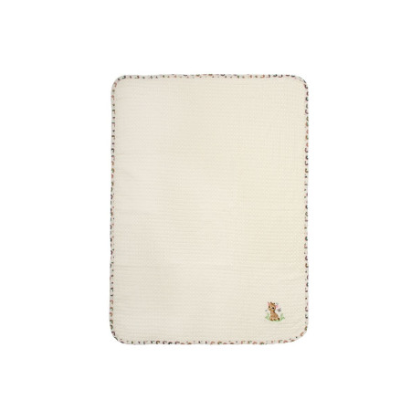 Κουβέρτα Πικέ Με Κέντημα bebe Giraffe 173 100X160 Ecru-Multi 100% Cotton