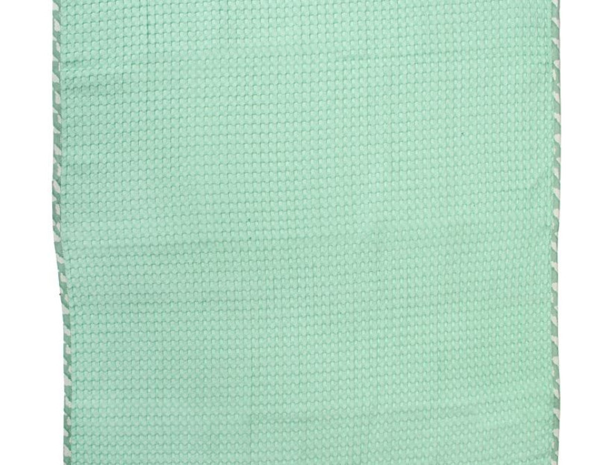 Κουβέρτα Πικέ Με Κέντημα bebe Stork 195 80X110 Mint 100% Cotton