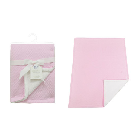 Κουβέρτα Air Layer Jacquard bebe 500 gr/m² Hearts 19 75X100 Pink 100% Polyester