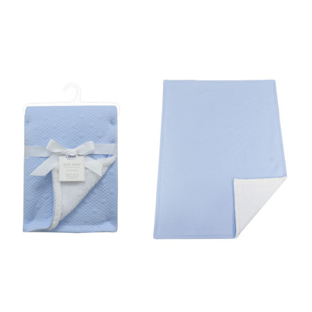 Κουβέρτα Air Layer Jacquard bebe 500 gr/m² Stars 18 75X100 Sky Blue 100% Polyester