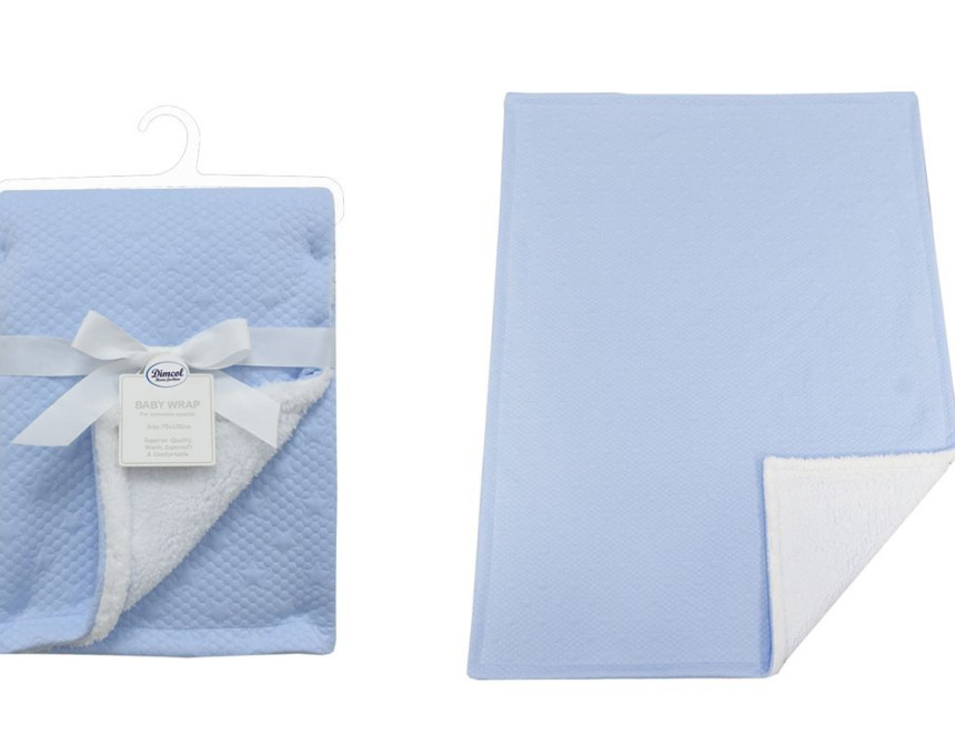 Κουβέρτα Air Layer Jacquard bebe 500 gr/m² Stars 18 75X100 Sky Blue 100% Polyester