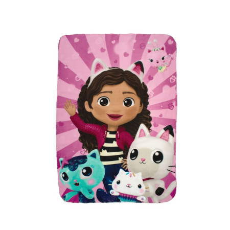 Κουβέρτα Fleece DreamWorks Gabby's Dollhouse 30 100X140 Pink 100% Polyester