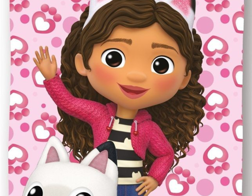 Πετσέτα Θαλάσσης Quick Dry DreamWorks Gabby's Dollhouse 113 70X140 Pink 100% Microfiber