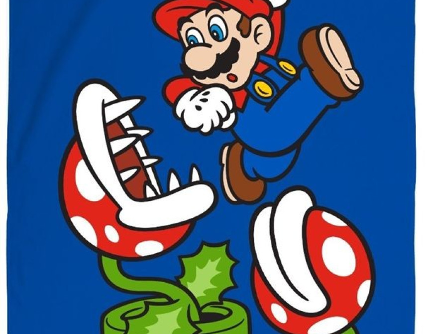 Πετσέτα Θαλάσσης Quick Dry Nintendo Super Mario 167 70X140 Dark Blue 100% Microfiber