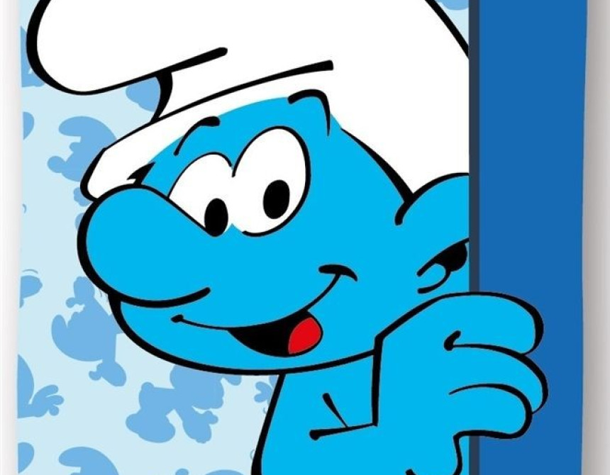 Πετσέτα Θαλάσσης Quick Dry Peyo Smurfs 026 70X140 Sky Blue 100% Microfiber