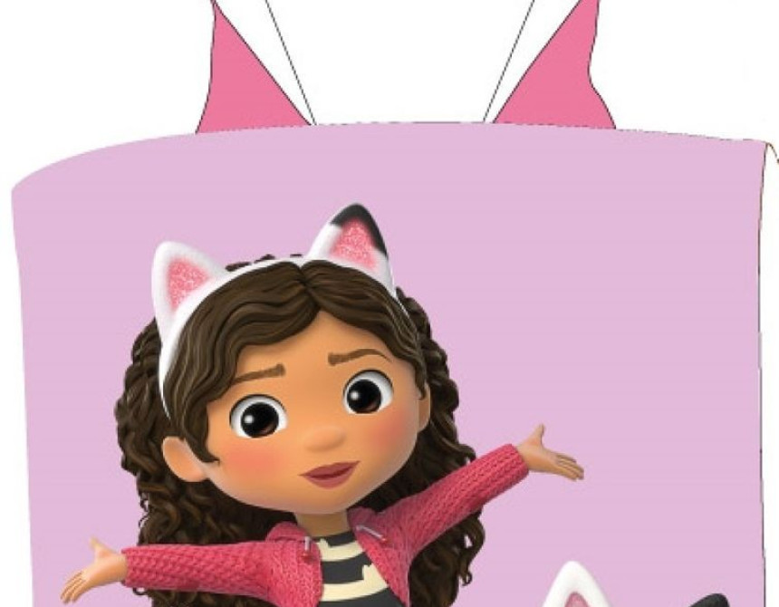 Πόντσο Θαλάσσης Quick Dry DreamWorks Gabby's Dollhouse 427 50X100 Pastel Lilac 100% Microfiber