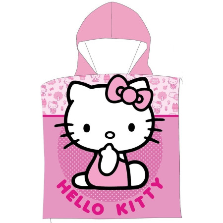 Πόντσο Θαλάσσης Quick Dry Sanrio Hello Kitty 172 50X100 Pink 100% Microfiber