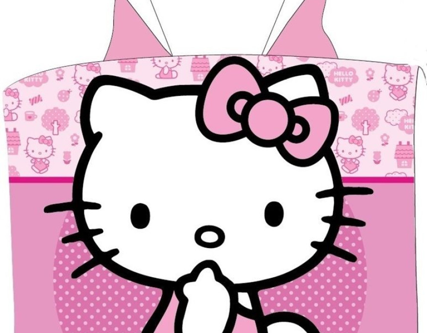 Πόντσο Θαλάσσης Quick Dry Sanrio Hello Kitty 172 50X100 Pink 100% Microfiber
