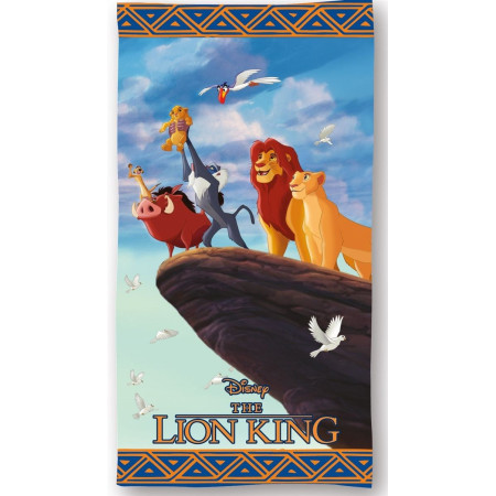 Πετσέτα Θαλάσσης Quick Dry Disney Home Lion King 101 70X140 Sky Blue 100% Microfiber