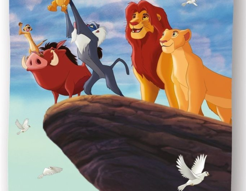 Πετσέτα Θαλάσσης Quick Dry Disney Home Lion King 101 70X140 Sky Blue 100% Microfiber