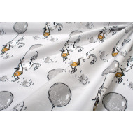 Πάνα Χασέ bebe Floating Bunny 715 80X80 Grey 100% Cotton