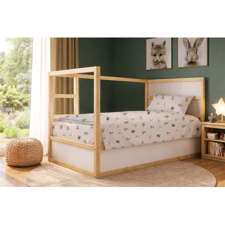 Σεντόνια Εμπριμέ Σετ 2 τεμ kids Bear's Playtime 592 160X240 Beige 100% Cotton