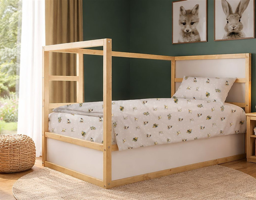 Σεντόνια Εμπριμέ Σετ 3 τεμ kids Bear's Playtime 592 160X240 Beige 100% Cotton