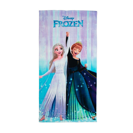 Πετσέτα Θαλάσσης Quick Dry Disney Home Frozen 183 70X140 Lilac-Ice Blue 100% Microfiber