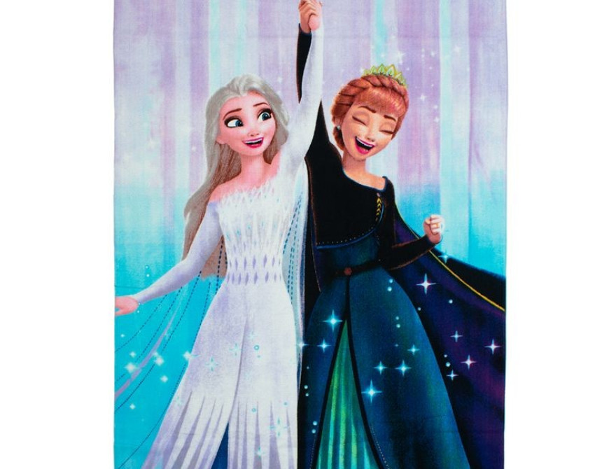Πετσέτα Θαλάσσης Quick Dry Disney Home Frozen 183 70X140 Lilac-Ice Blue 100% Microfiber