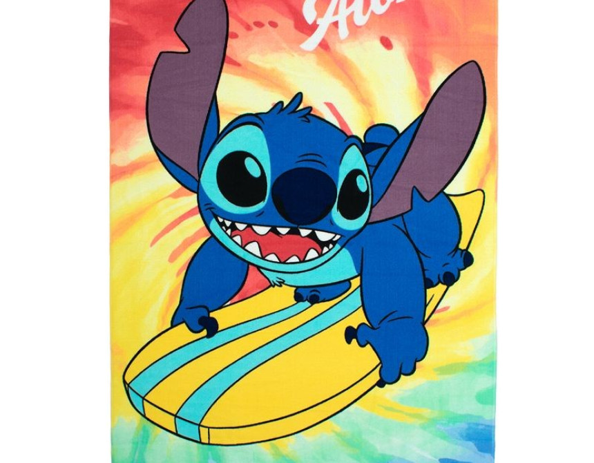 Πετσέτα Θαλάσσης Quick Dry Disney Home Lilo & Stitch 159 70X140 Orange 100% Microfiber