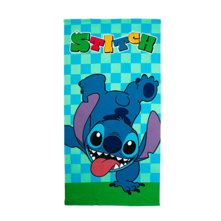Πετσέτα Θαλάσσης Quick Dry Disney Home Lilo & Stitch 186 70X140 Aqua-Sky Blue 100% Microfiber