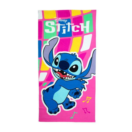 Πετσέτα Θαλάσσης Quick Dry Disney Home Lilo & Stitch 188 70X140 Pink 100% Microfiber