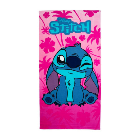 Πετσέτα Θαλάσσης Quick Dry Disney Home Lilo & Stitch 189 70X140 Pink 100% Microfiber