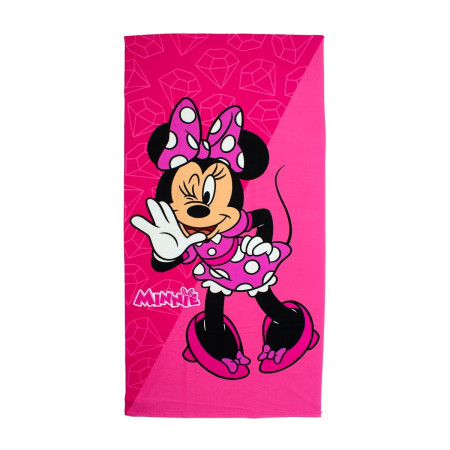 Πετσέτα Θαλάσσης Quick Dry Disney Home Minnie 269 70X140 Fuchsia-Pink 100% Microfiber